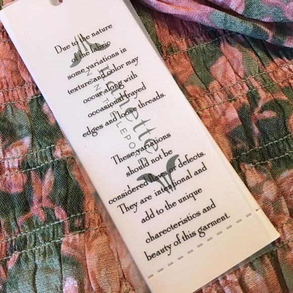 Nanette Lepore puff sleeve peasant blouse. Size Large. NWT - Picture 5 of 8